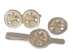 LRDG Long Range Desert Group Gift Set, Cufflinks, Tie Clip, Lapel Badge