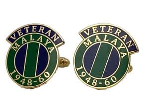 Malaya  British Armed Forces Veteran Military Cufflinks V3