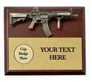 Military Award Diemaco C8 and  Cap Badge Personalised Plaque