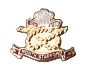 North Stafford Regimental Military Lapel Badge