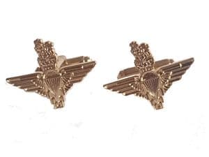 Parachute Regiment Military Cufflinks Coloured Gold