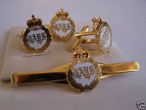 Queens Bays  Regimental Cufflink, Lapel and Tie Clip Set