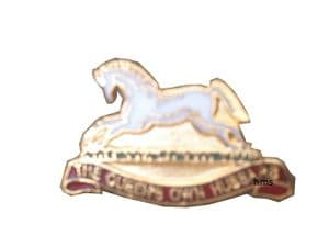 Queens Own Hussars Regimental Military Lapel Badge