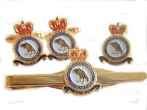 RAF Maintenance Royal Air Force Regimental Cufflink, Lapel and Tie Clip Set