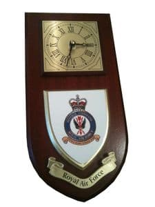 RAF Royal Air Force Bomber Command Regimental Wall Plaque Clock