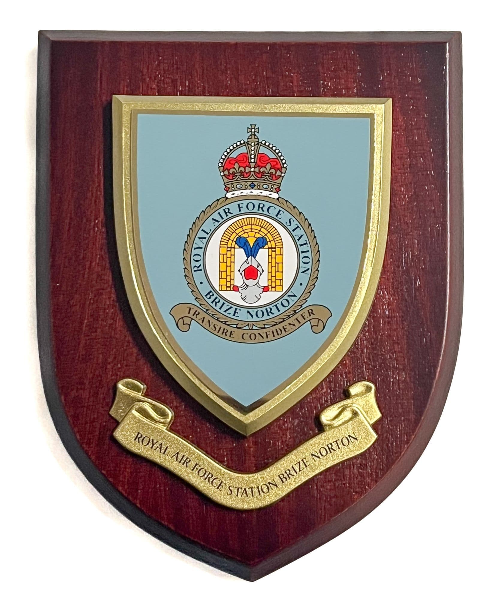 Plaque Danbury Mint RAF - 47 Escadron - Plaqué Or émaillé - Fabriqué UK