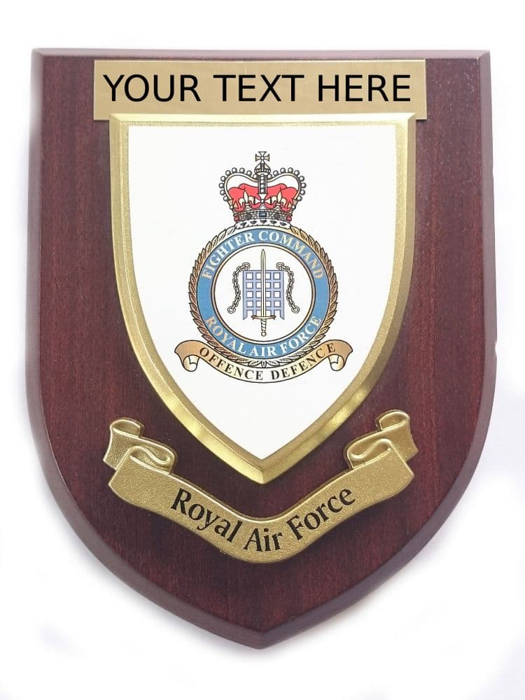 RAF Royal Air Force Fighter Command Personalised Military Wall Plaque 1
