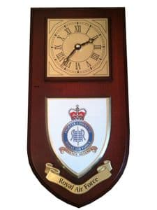 RAF Royal Air Force Fighter Command Regimental Wall Plaque Clock