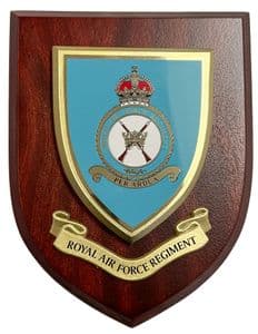 RAF Royal Air Force Regiment K/C Military Wall Plaque Shield