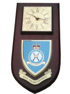 RAF Royal Air Force Regiment Wall Plaque Clock