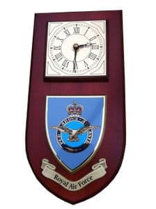 RAF Royal Air Force Regimental Wall Plaque Clock