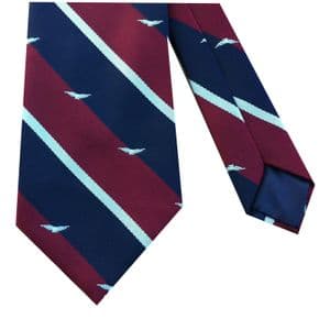 RAF Royal Air Force Striped Military Tie With Albatross Motif
