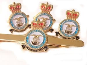RAF Royal Air Force Support Command Cufflinks, Tie Clip, Lapel Gift Set