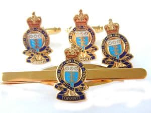 RAOC Royal Army Ordnance Corps Gift Set, Cufflinks, Tie Clip, Lapel Badge