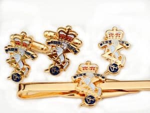 REME Royal Electrical and Mechanical Engineers Cufflinks/ Tie Clip/ Lapel Set
