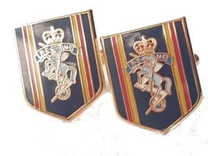 REME Royal Electrical Mechanical Engineers Cufflinks Shield