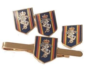 REME Royal Electrical Mechanical Engineers Gift Set, Cufflinks, Tie Clip, Lapel Badge Shield