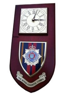 RLC Royal Logistic Corps Regimental Wall Plaque Clock