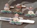 Royal Artillery Gift Set, Cufflinks, Tie Clip, Lapel Badge