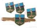 Royal Corps Of Signals Gift Set, Cufflinks, Tie Clip, Lapel Badge Shield