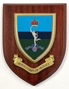 Royal Corps Of Signals Regimental Wall Plaque Kings Crown