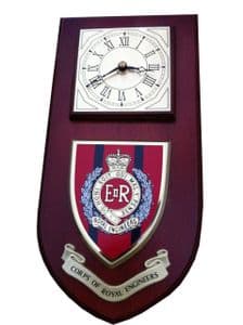 Royal Engineers Regimental Wall Plaque Clock