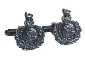 Royal Marines Military Cufflinks  Subdued Black