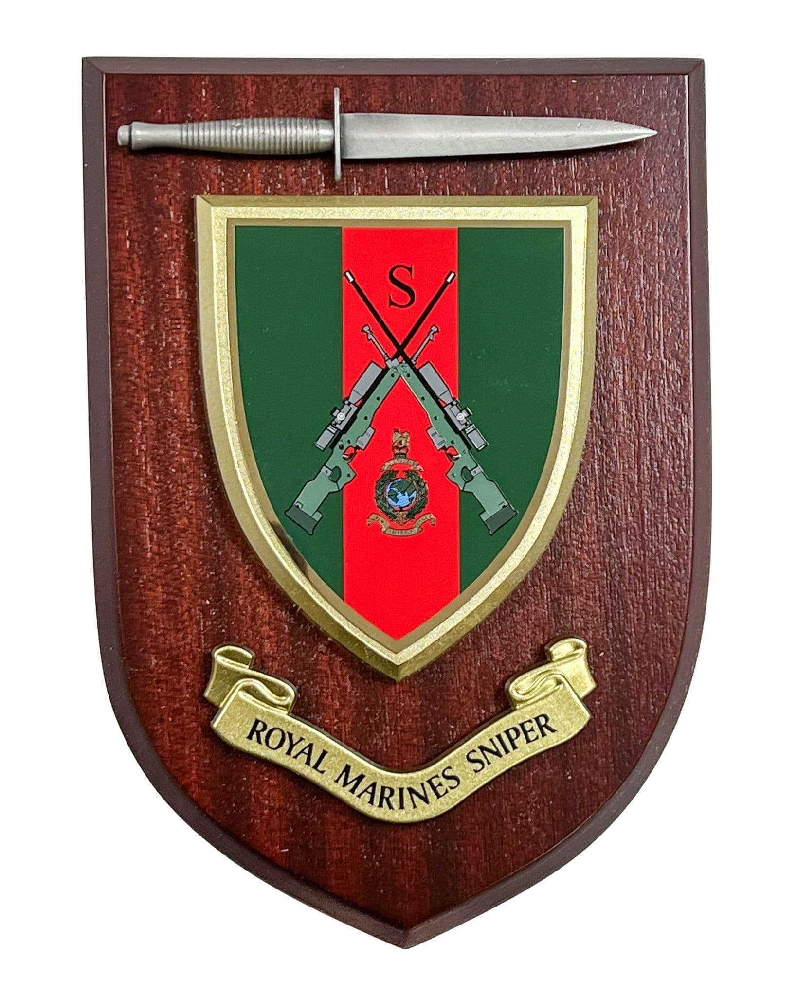 Royal Marines Sniper Regiment Military Wall Plaque Shield