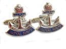 Royal Navy Anchor Regimental Military Cufflinks