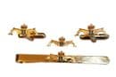 Royal Navy Submariners Gift Set, Cufflinks, Tie Clip, Lapel Badge