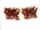 Royal Welsh Fusiliers Standing Dragon Military Cufflinks