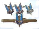 SAS Special Air Service Gift Set, Cufflinks, Tie Clip, Lapel Badge