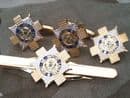 Scots Guards  Gift Set, Cufflinks, Tie Clip, Lapel Badge