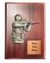 Shooting Army Figure Personalised Plaque
