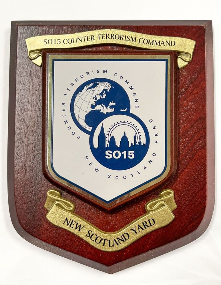 SO15 Counter Terrorism Command New Scotland Yard Police Shield Wall Plaque so15-counter-terrorism-command-new-scotland-yard-police-shield-wall-plaque