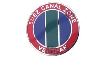 Suez Canal Zone British Armed Forces Veteran Regimental Military Lapel Badge