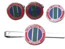 Suez Canal Zone Veteran  Regimental Cufflink, Lapel and Tie Clip Set