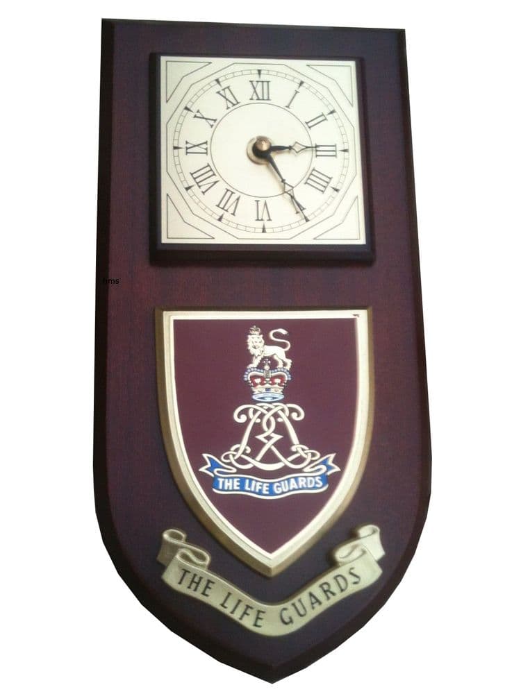 The Life Guards Regimental Wall Plaque Clock
