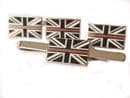 Thin Red Line Fire and Rescue Cufflink, Lapel Badge and Tie Clip Gift Set