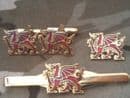 Wales Welsh Dragon Gift Set, Cufflinks, Tie Clip, Lapel Badge