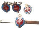 Welsh Guards Gift Set, Cufflinks, Tie Clip, Lapel Badge