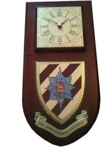Worcestershire Regimental Wall Plaque Clock
