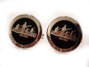WW1 Lest We Forget Poppy Rememberance Cufflinks