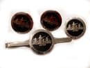 WW1 Lest We Forget Poppy Rememberance Cufflinks, Badge, Tie Clip Gift Set
