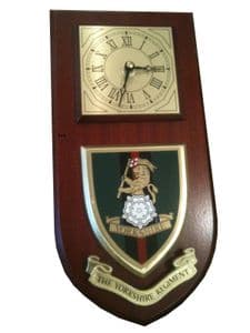 Yorkshire Regiment Wall Plaque Clock