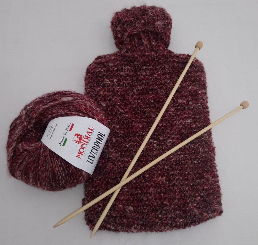Hot water bottle jumper knitting kit