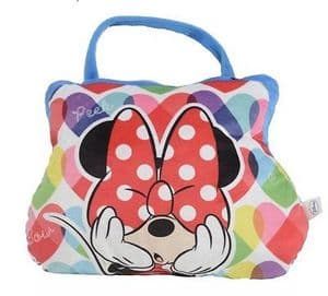 Minnie Mouse Cushion Pillow & Bag to Go - 2 in 1 - Peek a Bow