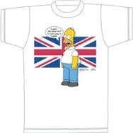 Simpsons T-Shirt English Homer Simpson