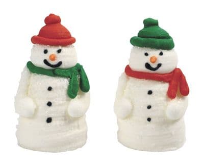 3D Snowmen Sugar Pipings