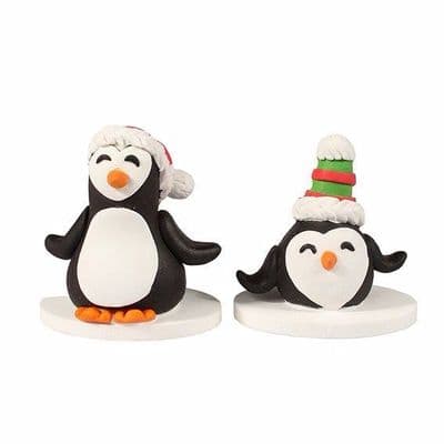 Cake Star Christmas Topper - Penguins